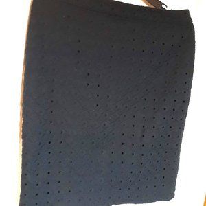Darling Black Eyelet Skirt, Size 8